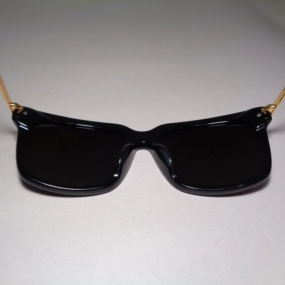McQ by Alexander McQueen MQ0055S Black Gold New Men's Sunglasses